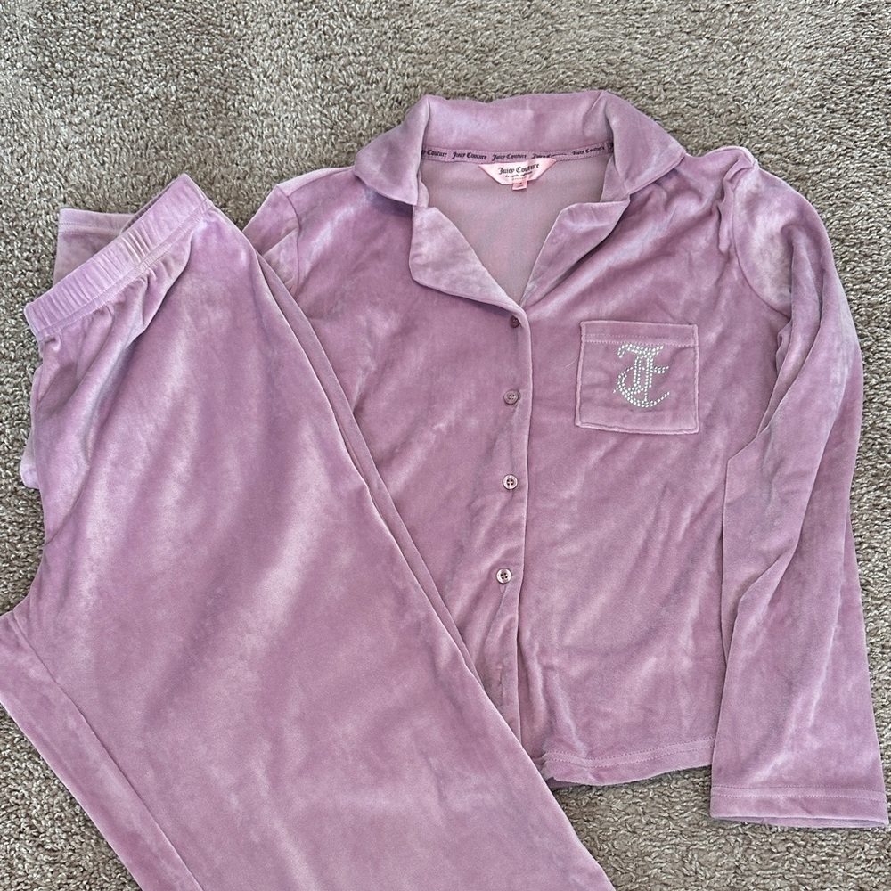 Juicy Couture Pink Velour Lounge Set